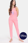 Zivame Disney Knit Cotton Loungewear Set - Flamingo Pink — thumbnail 1